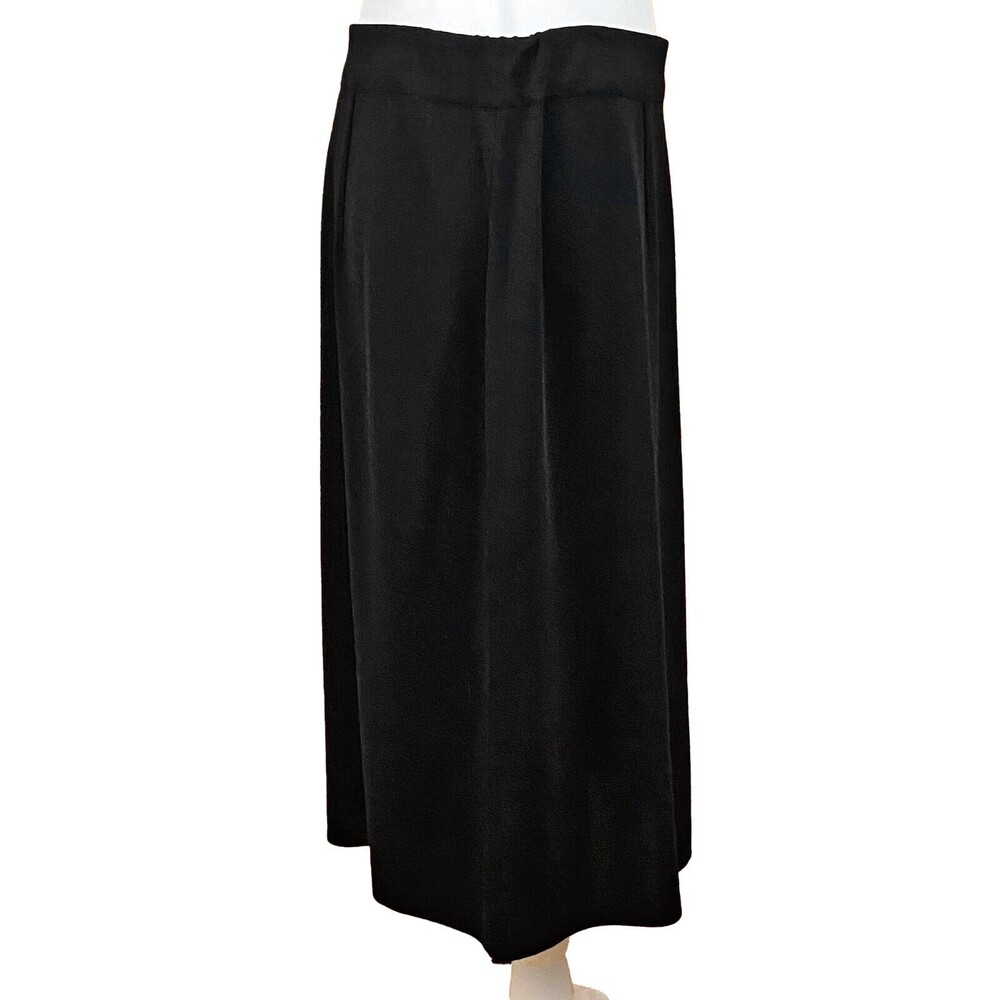 Exclusively Misook A-Line Skirt Size 8 ? Black Knit Elastic Waist Knee Length - Picture 4 of 5